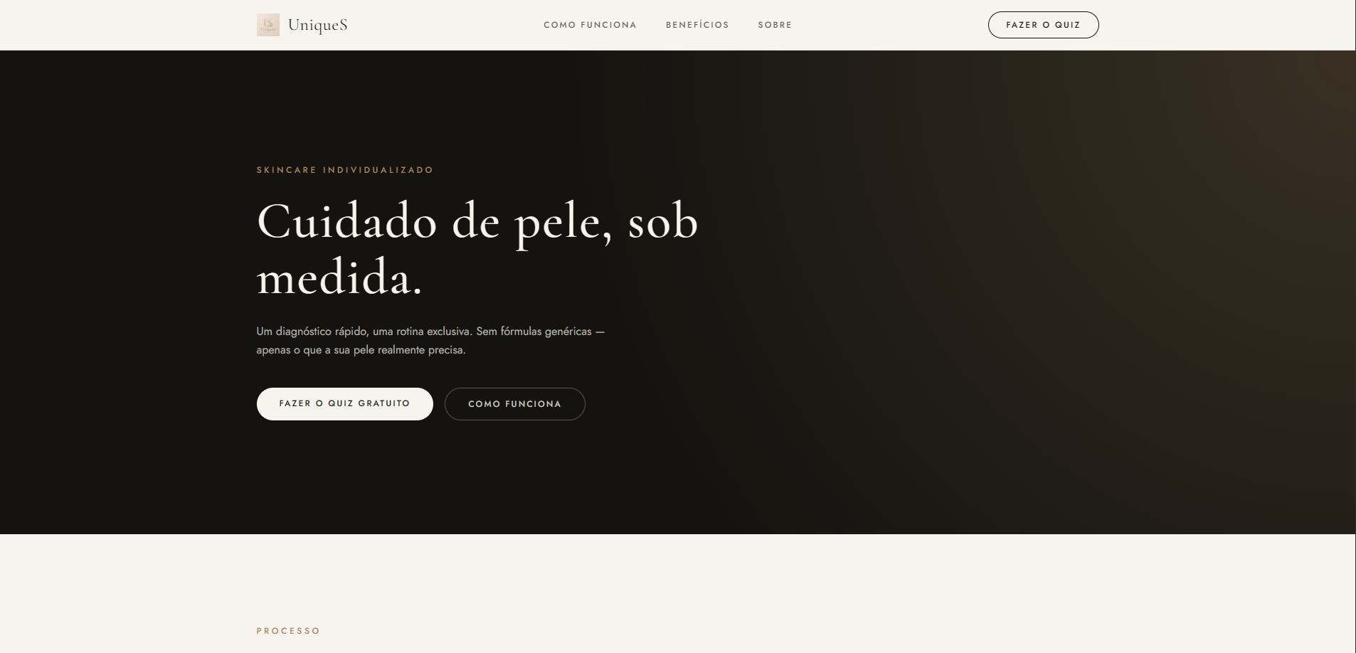 Preview do site UniqueS